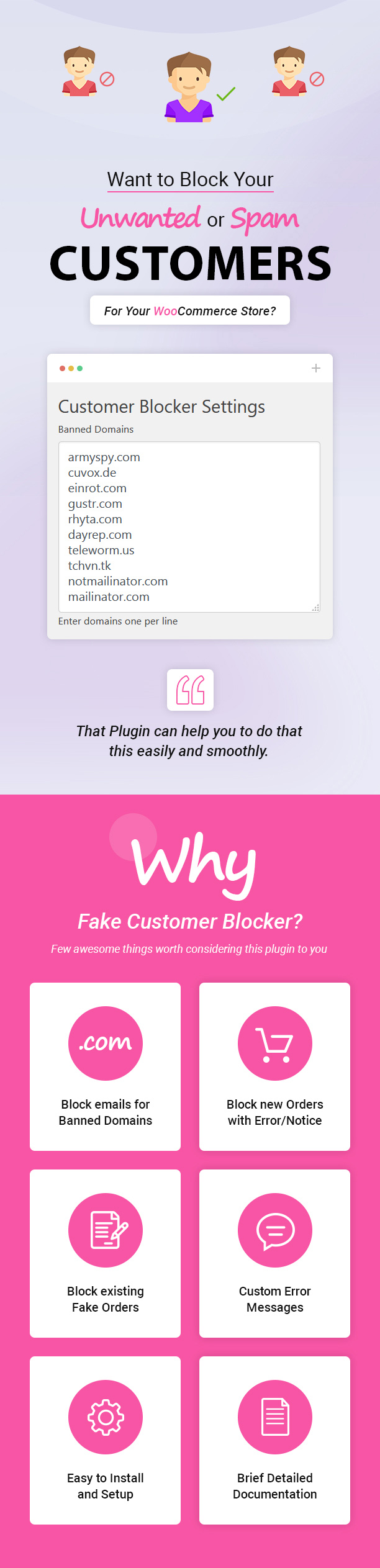 Features - Fake Customer Blocker for WooCommerce