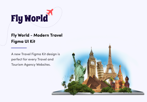 Fly World - Travel Figma Kit