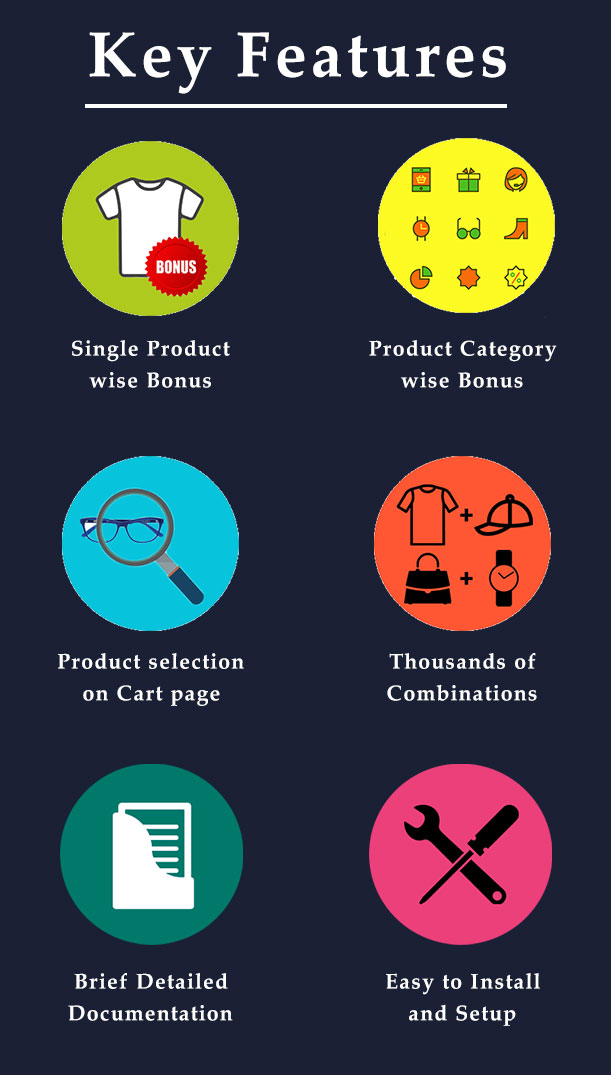 Key Features of  Bonus Product for WooCommerce